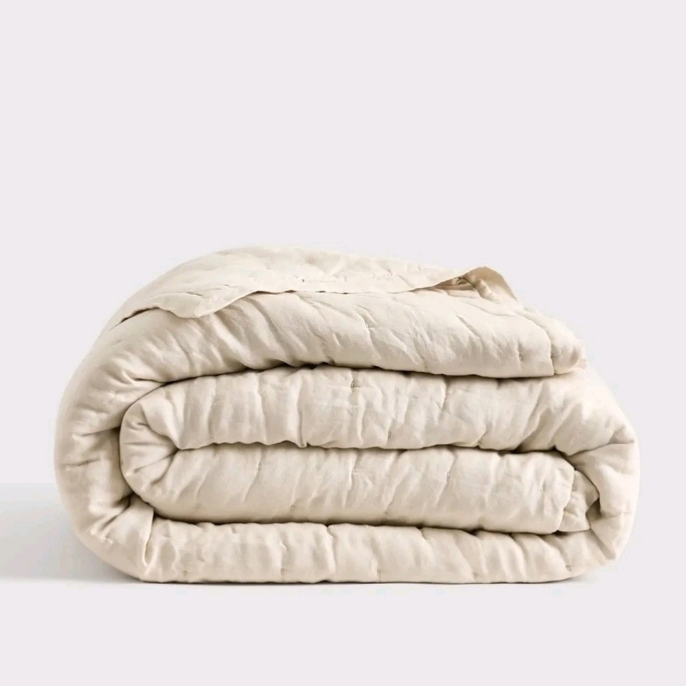 Quince Linen Sand Dream Quilt! King/ Cal King! (876)
